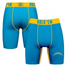 Los Angeles Chargers Rock Em Socks Powder Blue Primary Logo Boxer Briefs Los Angeles Chargers Rock Em Socks Powder Blue Primary Logo Boxer Briefs