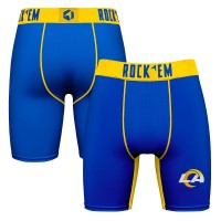 Los Angeles Rams Rock Em Socks Primary Logo Boxer Briefs - Royal