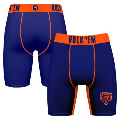 Chicago Bears Rock Em Socks Navy Primary Logo Boxer Briefs