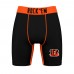Cincinnati Bengals Rock Em Socks Black Primary Logo Boxer Briefs