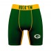 Green Bay Packers Rock Em Socks Green Primary Logo Boxer Briefs