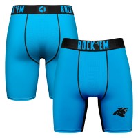 Carolina Panthers Rock Em Socks Blue Primary Logo Boxer Briefs
