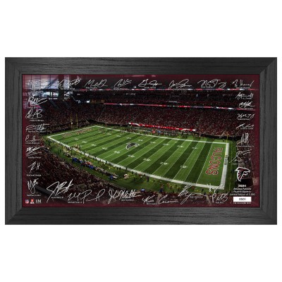 Atlanta Falcons Highland Mint 12 x 20 2024 Signature Gridiron Panoramic Framed Photo