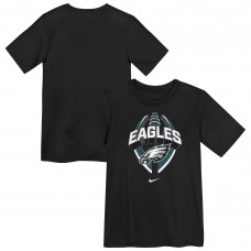 Дошкольникам Philadelphia Eagles Nike Black Icon Legend Dri-FIT T-Shirt