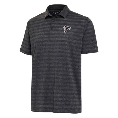 Atlanta Falcons Antigua Heather Black Urge Polo