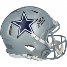Troy Aikman Dallas Cowboys Autographed Fanatics Authentic Riddell Speed Authentic Helmet with HOF 06 Inscription