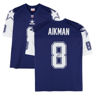 Troy Aikman Dallas Cowboys Autographed Fanatics Authentic 1995 Mitchell & Ness Navy Legacy Jersey