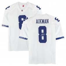 Игровая джерси Troy Aikman Dallas Cowboys Autographed Fanatics Authentic Mitchell & Ness White Authentic with HOF 06 Inscription