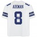 Troy Aikman Dallas Cowboys Autographed Fanatics Authentic Mitchell & Ness White Legacy Jersey with HOF 06 Inscription