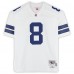 Troy Aikman Dallas Cowboys Autographed Fanatics Authentic Mitchell & Ness White Legacy Jersey with HOF 06 Inscription