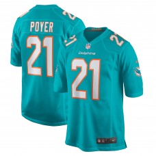 Игровая джерси Miami Dolphins Jordan Poyer Nike Aqua Game