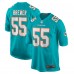 Игровая джерси Miami Dolphins Aaron Brewer Nike Aqua Game
