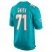 Игровая джерси Miami Dolphins Kion Smith Nike Aqua Game