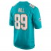 Игровая джерси Miami Dolphins Julian Hill Nike Aqua Game