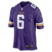 Brian Asamoah II Minnesota Vikings Nike  Game Jersey -  Purple