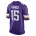 Dallas Turner Minnesota Vikings Nike  Game Jersey -  Purple