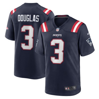 New England Patriots Demario Douglas Nike Navy Game Jersey