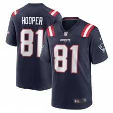 New England Patriots Austin Hooper Nike Navy Game Jersey