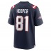 New England Patriots Austin Hooper Nike Navy Game Jersey