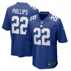 New York Giants Dru Phillips Nike Royal Team Game Jersey