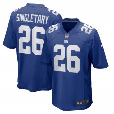 New York Giants Devin Singletary Nike Royal Team Game Jersey