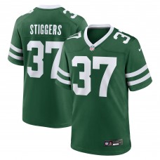 New York Jets Qwantez Stiggers Nike Legacy Green Team Game Jersey New York Jets Qwantez Stiggers Nike Legacy Green Team Game Jersey