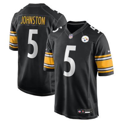 Джерси Pittsburgh Steelers Cameron Johnston Nike Black Game