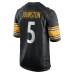 Джерси Pittsburgh Steelers Cameron Johnston Nike Black Game