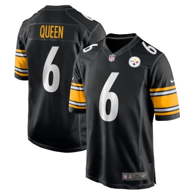 Pittsburgh Steelers Patrick Queen Nike Black Game Jersey