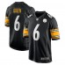 Pittsburgh Steelers Patrick Queen Nike Black Game Jersey
