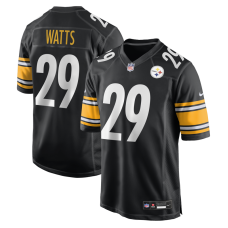 Джерси Pittsburgh Steelers Ryan Watts Nike Black Game Джерси Pittsburgh Steelers Ryan Watts Nike Black Game