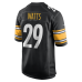 Джерси Pittsburgh Steelers Ryan Watts Nike Black Game