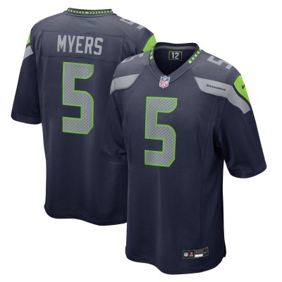 Seattle Seahawks Jason Myers Nike College Navy Game Jersey