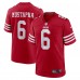 San Francisco 49ers Malik Mustapha Nike Scarlet Game Jersey San Francisco 49ers Malik Mustapha Nike Scarlet Game Jersey