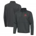 Cincinnati Bengals Antigua Pewter Twist Quarter-Zip Pullover Jacket