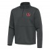 Cincinnati Bengals Antigua Pewter Twist Quarter-Zip Pullover Jacket