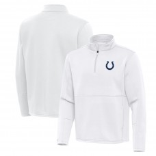 Indianapolis Colts Antigua White Twist Quarter-Zip Pullover Jacket