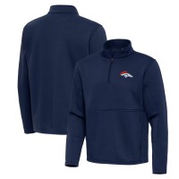Кофта на короткой молнии Denver Broncos Antigua Navy Twist