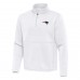 New England Patriots Antigua White Twist Quarter-Zip Pullover Jacket