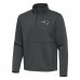 New England Patriots Antigua Pewter Twist Quarter-Zip Pullover Jacket