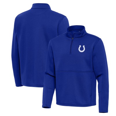 Indianapolis Colts Antigua Royal Twist Quarter-Zip Pullover Jacket