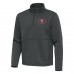 San Francisco 49ers Antigua Pewter Twist Quarter-Zip Pullover Jacket
