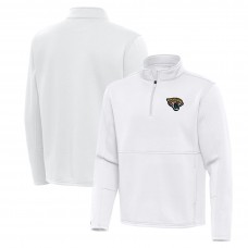 Jacksonville Jaguars Antigua White Twist Quarter-Zip Pullover Jacket
