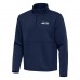 Seattle Seahawks Antigua Navy Twist Quarter-Zip Pullover Jacket