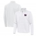 New York Giants Antigua White Twist Quarter-Zip Pullover Jacket New York Giants Antigua White Twist Quarter-Zip Pullover Jacket