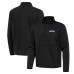 Seattle Seahawks Antigua Black Twist Quarter-Zip Pullover Jacket Seattle Seahawks Antigua Black Twist Quarter-Zip Pullover Jacket