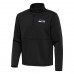 Seattle Seahawks Antigua Black Twist Quarter-Zip Pullover Jacket