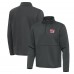 New York Giants Antigua Pewter Twist Quarter-Zip Pullover Jacket