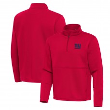 New York Giants Antigua Red Twist Quarter-Zip Pullover Jacket