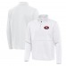 San Francisco 49ers Antigua White Twist Quarter-Zip Pullover Jacket